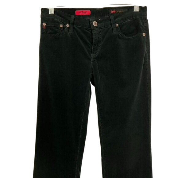 AG The Angel Boot Cut Black Corduroy Pants, size 27R - Picture 3 of 16